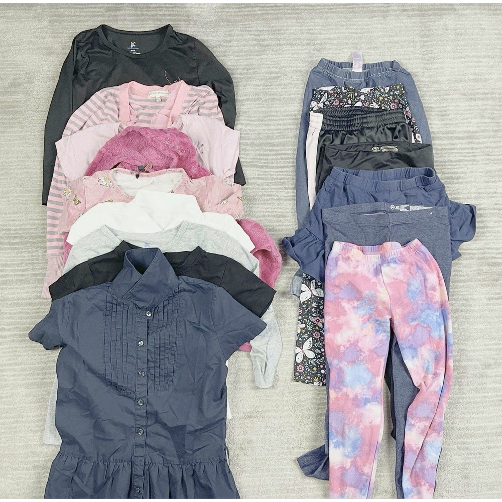 Lot of 16 Girls Size 7 Kiiavoro Polo ASSN Poof Girl Excellence Wonder Nation +